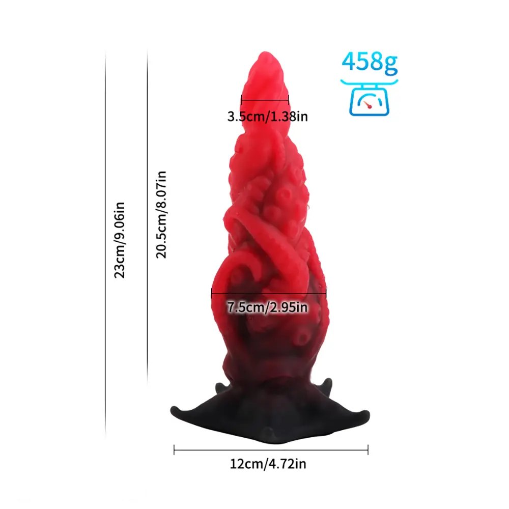 C marbled octopus tentacle dildo