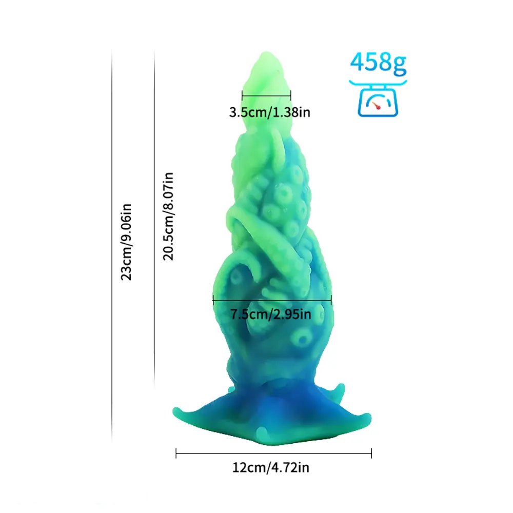 E marbled octopus tentacle dildo