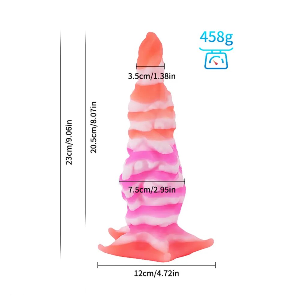 F marbled octopus tentacle dildo