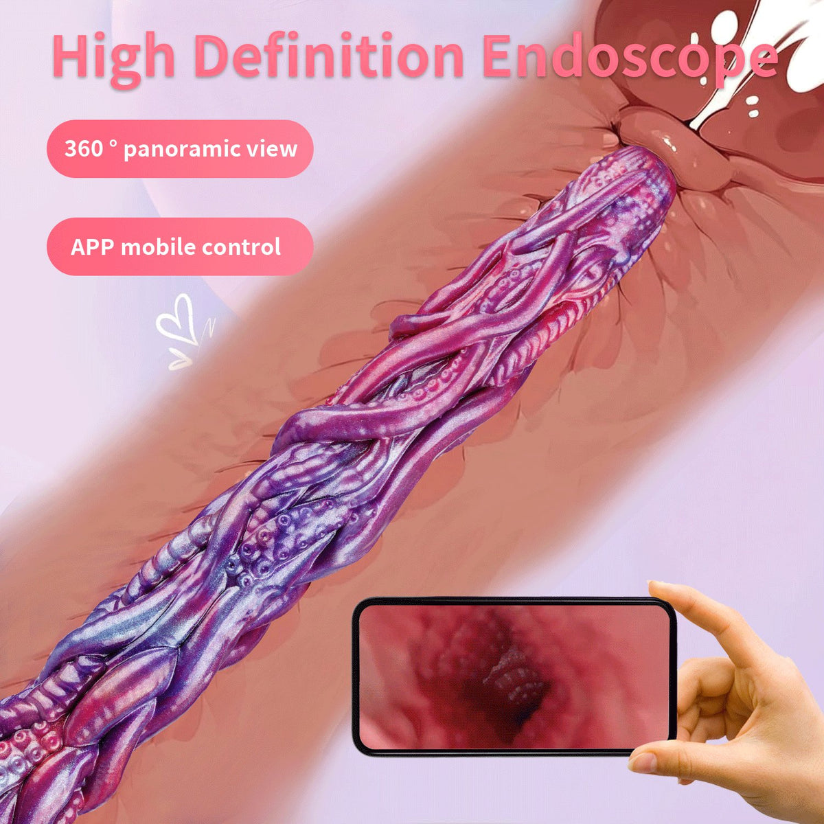 Octopus tentacle endoscope camera dildo, photo 2