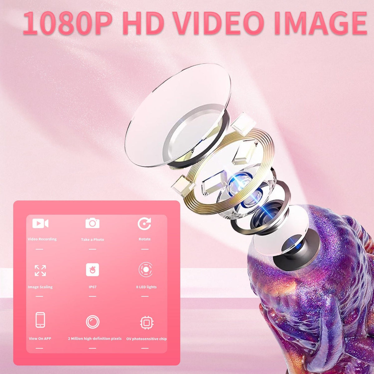 Octopus tentacle endoscope camera dildo, photo 3
