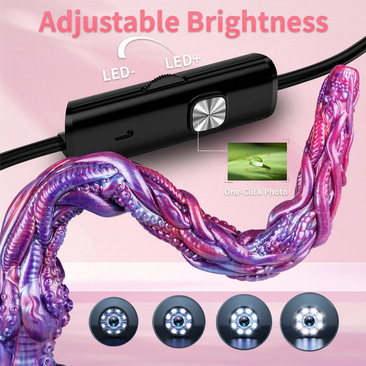 Octopus tentacle endoscope camera dildo, photo 6
