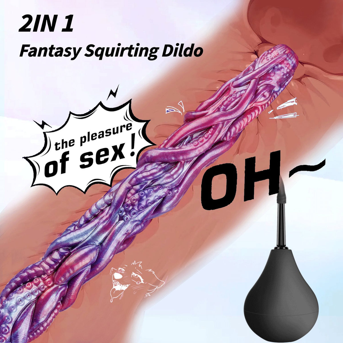 Octopus tentacle endoscope camera dildo, photo 7