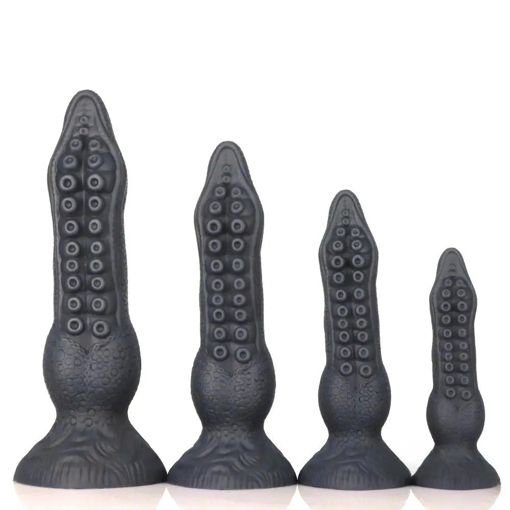 Octopus tentacle fantasy dildo with suction cup base, photo 1