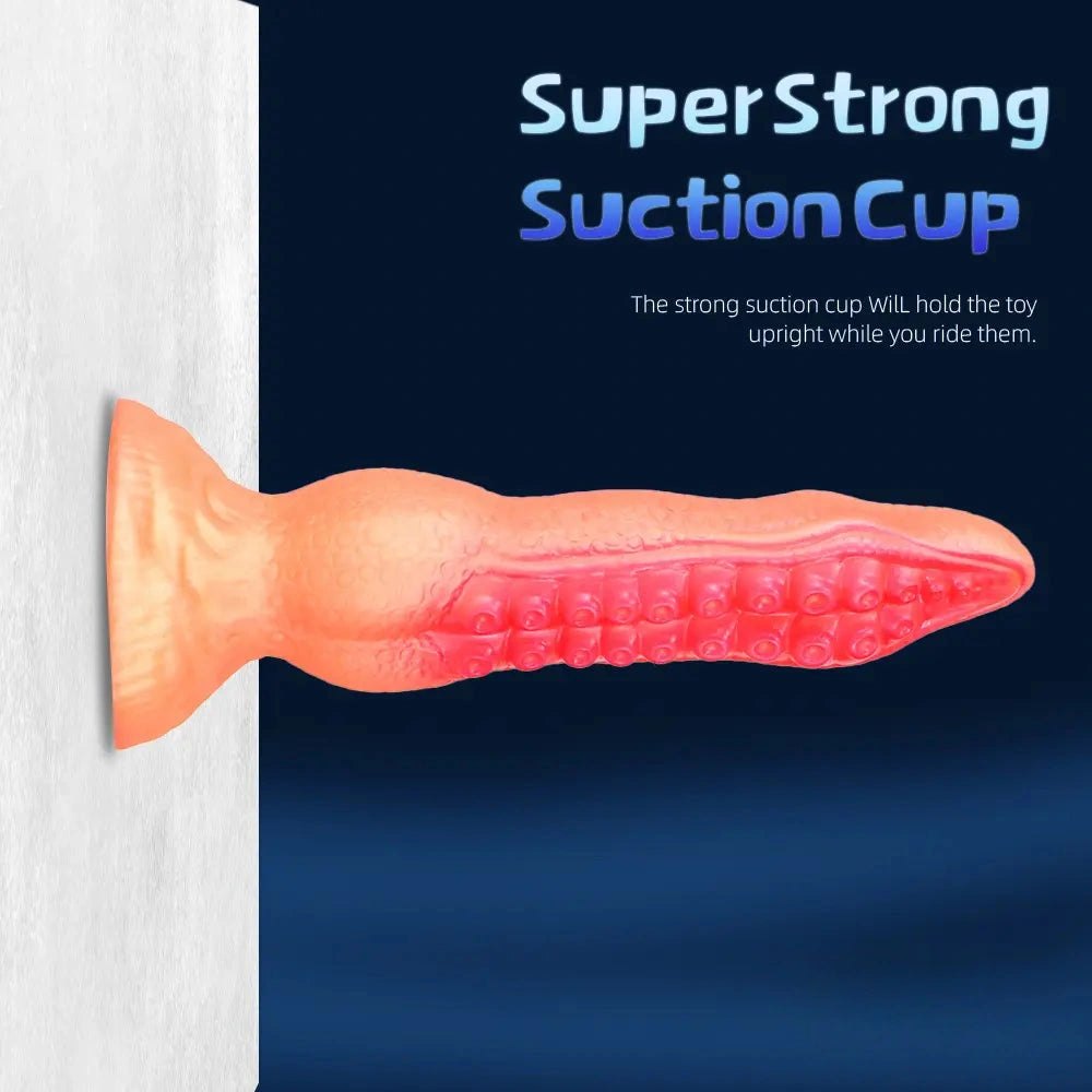 Octopus tentacle fantasy dildo with suction cup base, photo 9