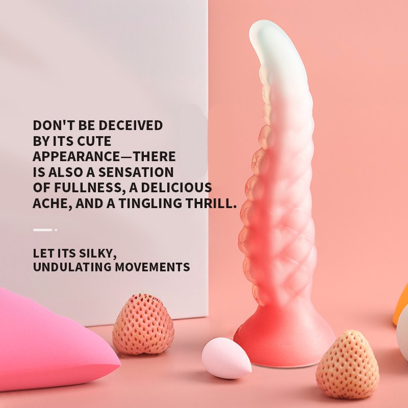 Pink octopus tentacle silicone dildo, photo 2