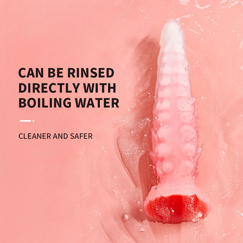 Pink octopus tentacle silicone dildo, photo 5