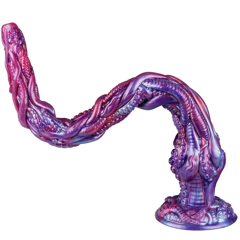 Purple octopus tentacle silicone fantasy dildo, photo 4