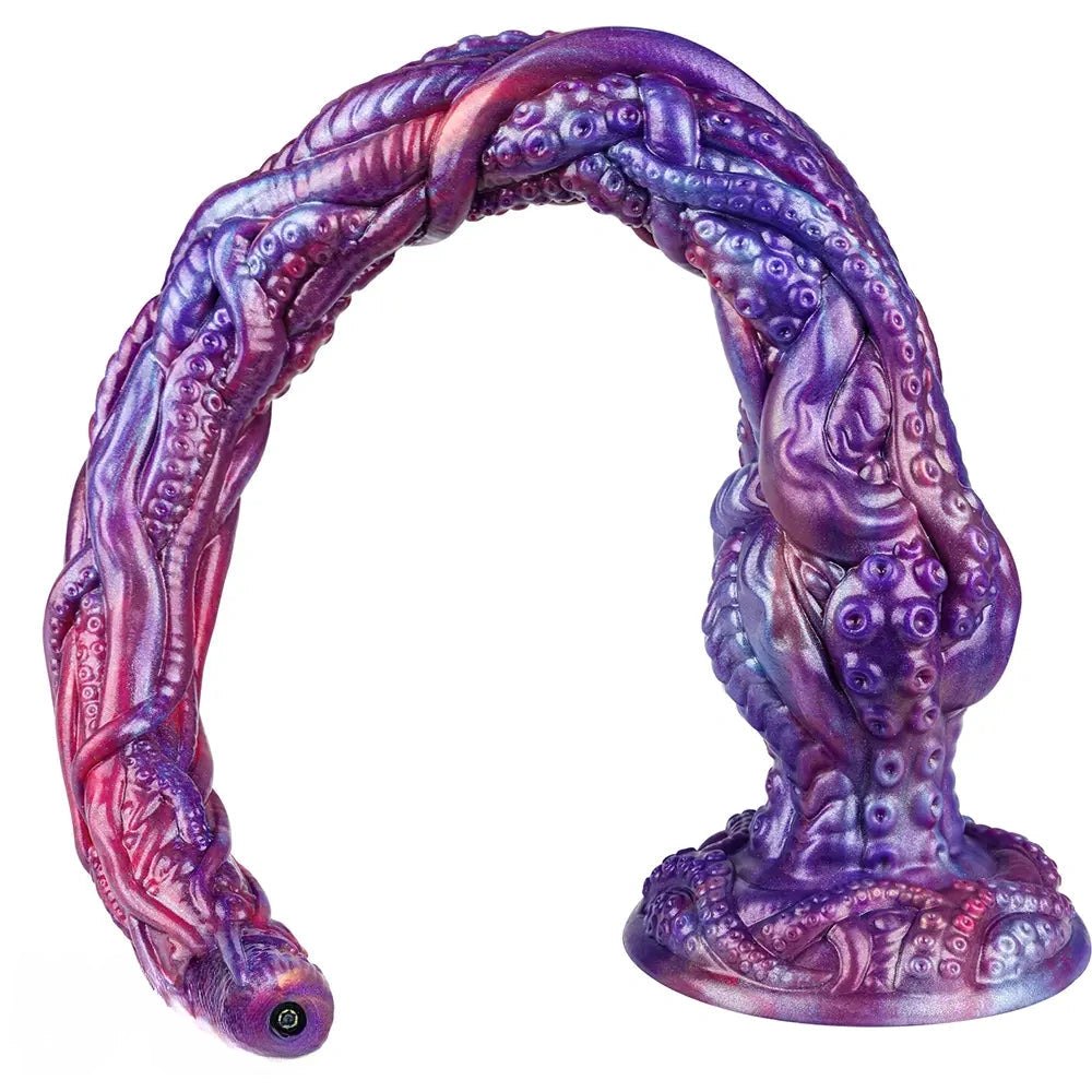 Purple octopus tentacle silicone fantasy dildo, photo 5