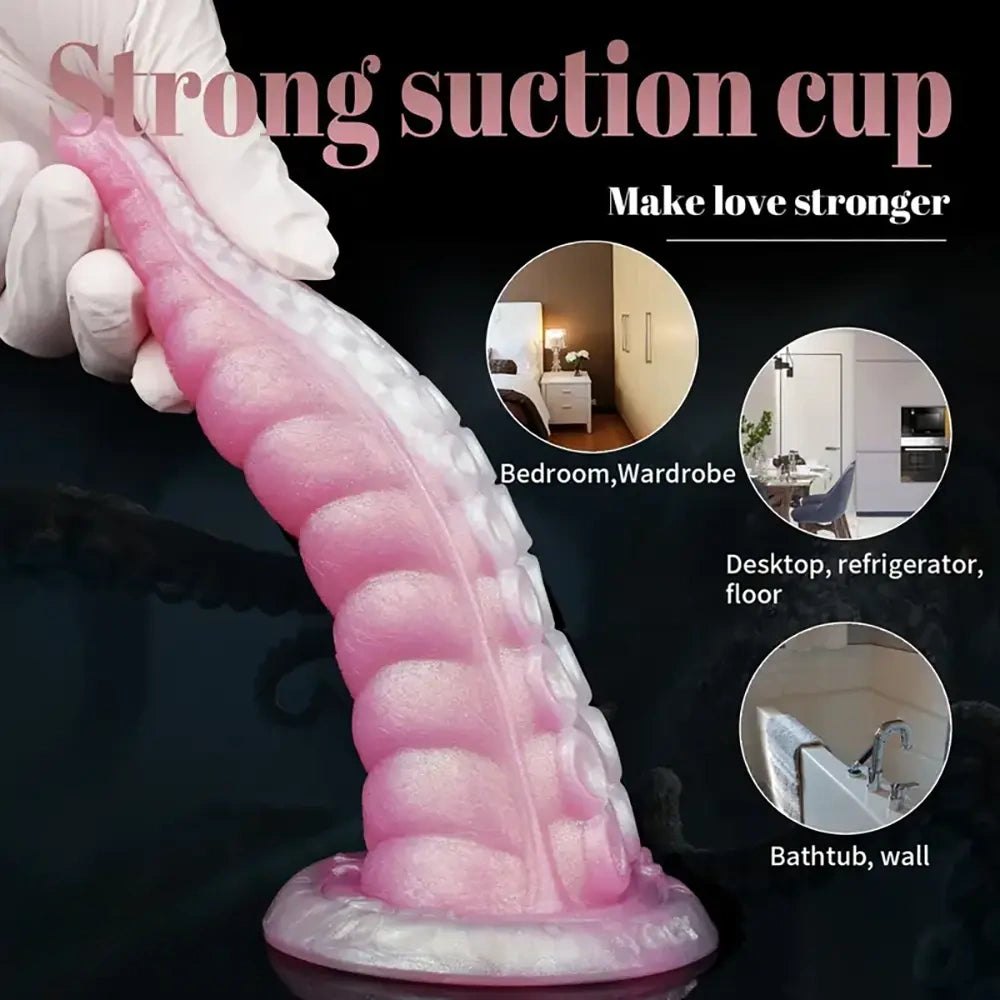 Pink octopus tentacle dildo, photo 4