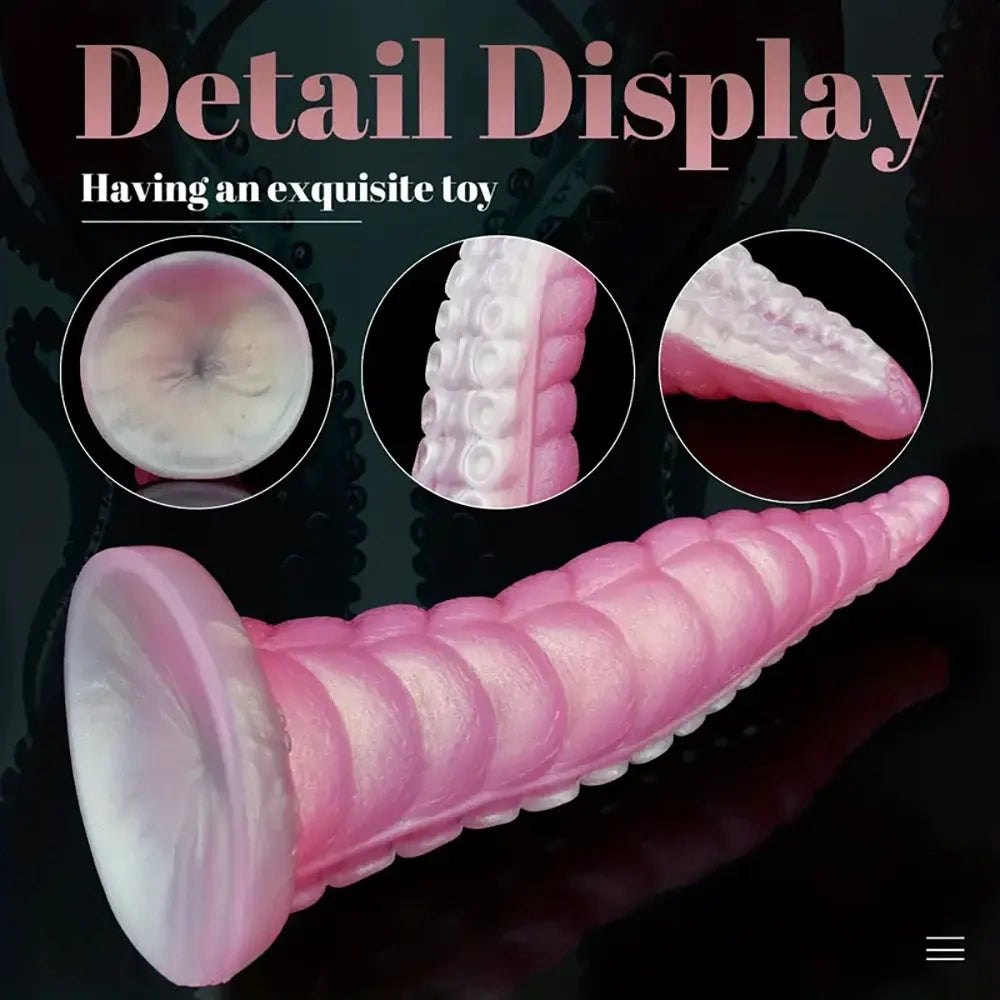 Pink octopus tentacle dildo, photo 6