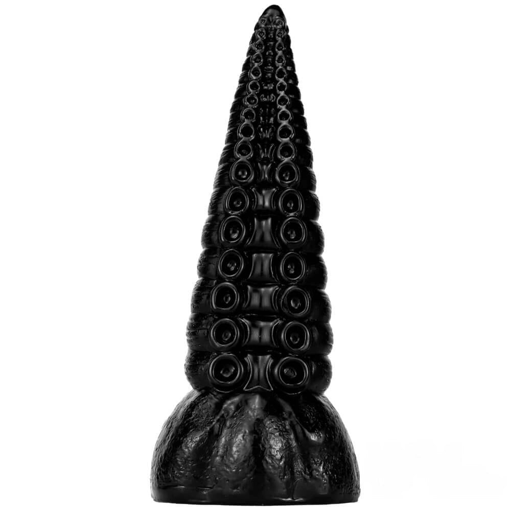 Black tentacle fantasy PVC dildo