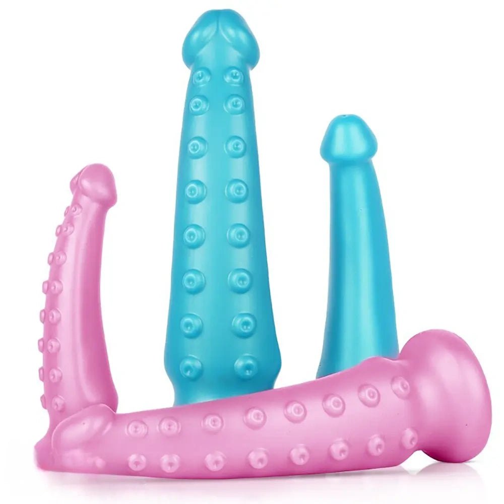 Ribbed tentacle fantasy dildo, photo 1