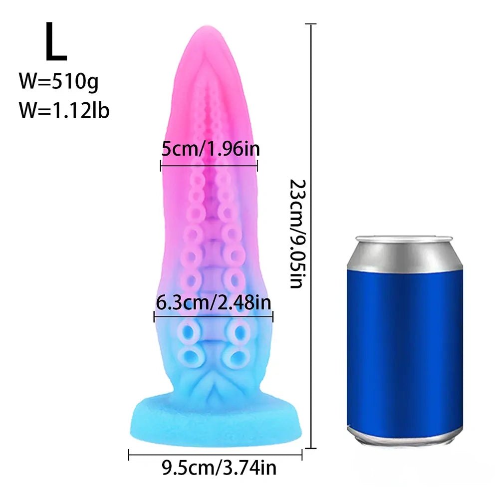#1 blue purple tentacle fantasy dildo