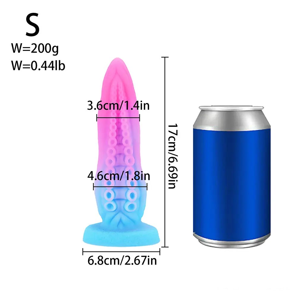 #1 blue purple tentacle fantasy dildo