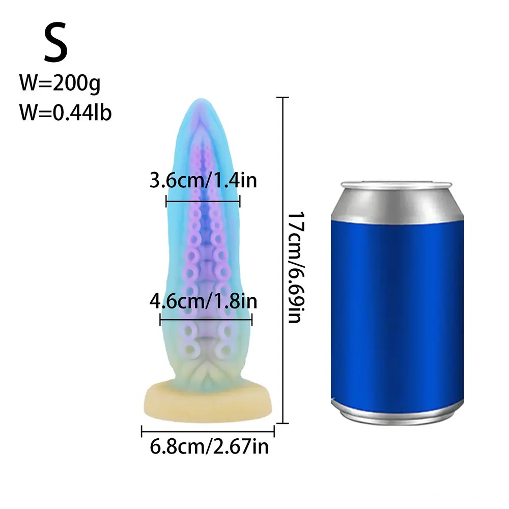 #2 blue purple tentacle fantasy dildo