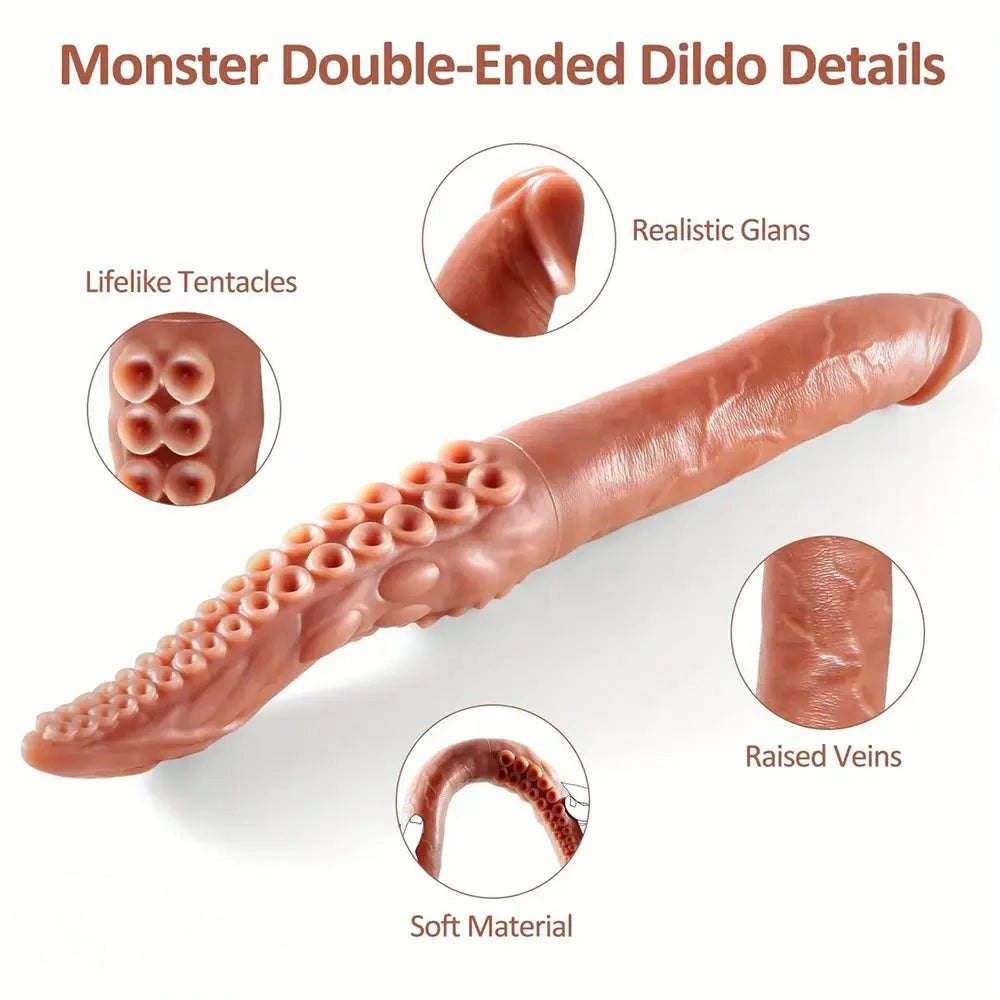 Brown octopus tentacle dildo, photo 3