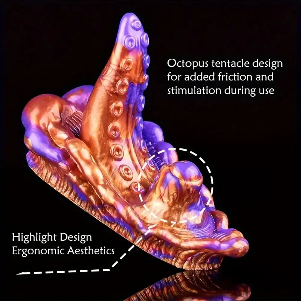 Purple and gold octopus tentacle fantasy toy, photo 5