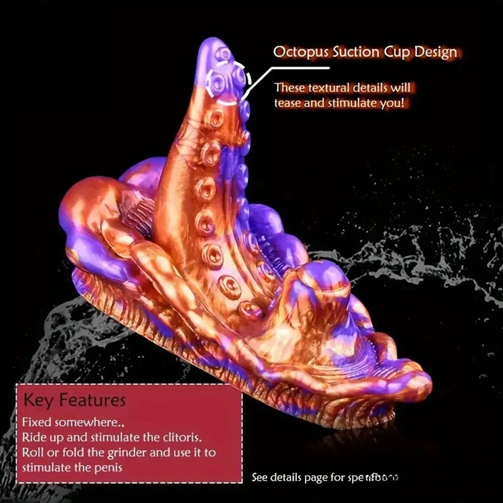 Purple and gold octopus tentacle fantasy toy, photo 7