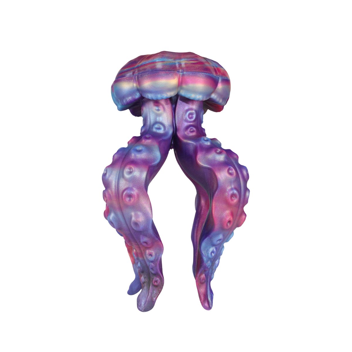 Purple tentacle-textured jellyfish anal plug, photo 1