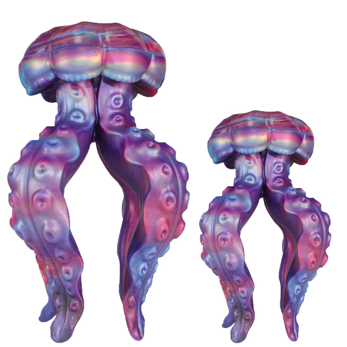 Purple tentacle-textured jellyfish anal plug, photo 2
