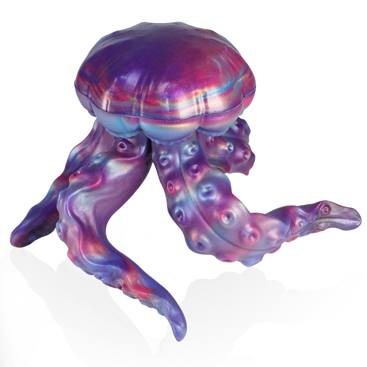 Purple tentacle-textured jellyfish anal plug, photo 9
