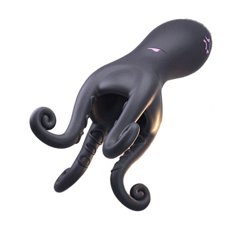 Black octopus tentacle male masturbator, photo 1