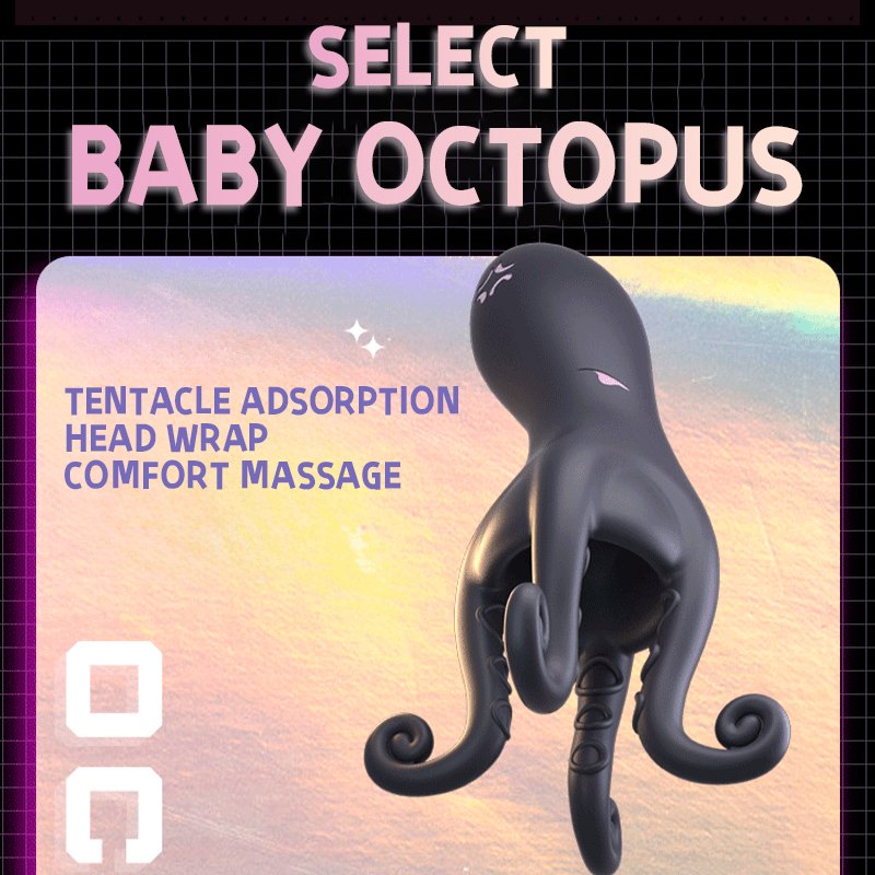 Black octopus tentacle male masturbator, photo 2