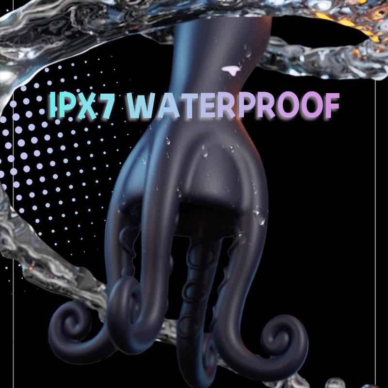 Black octopus tentacle male masturbator, photo 6
