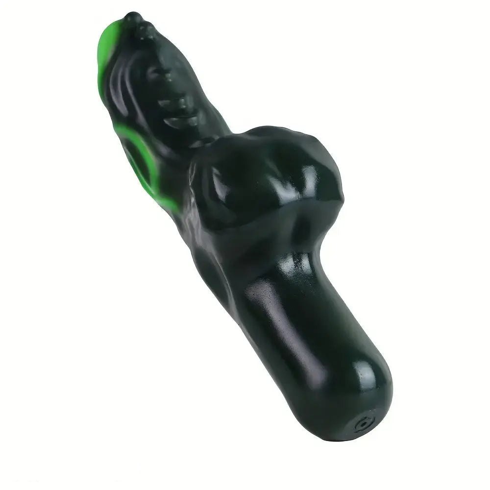 Silicone fantasy dildo with a curved bulge, photo 7