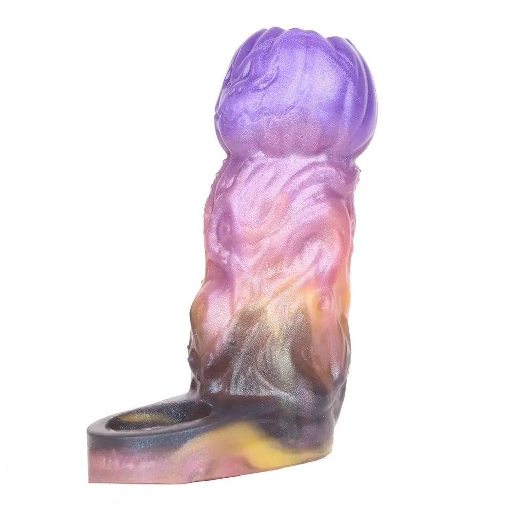 Purple and orange fantasy creature sleeve, photo 1