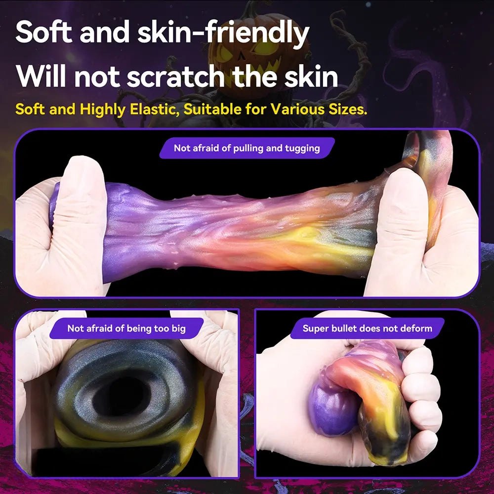 Purple and orange fantasy creature sleeve, photo 11