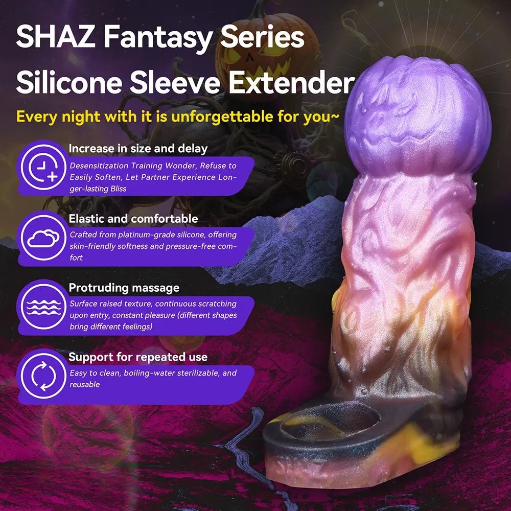 Purple and orange fantasy creature sleeve, photo 7