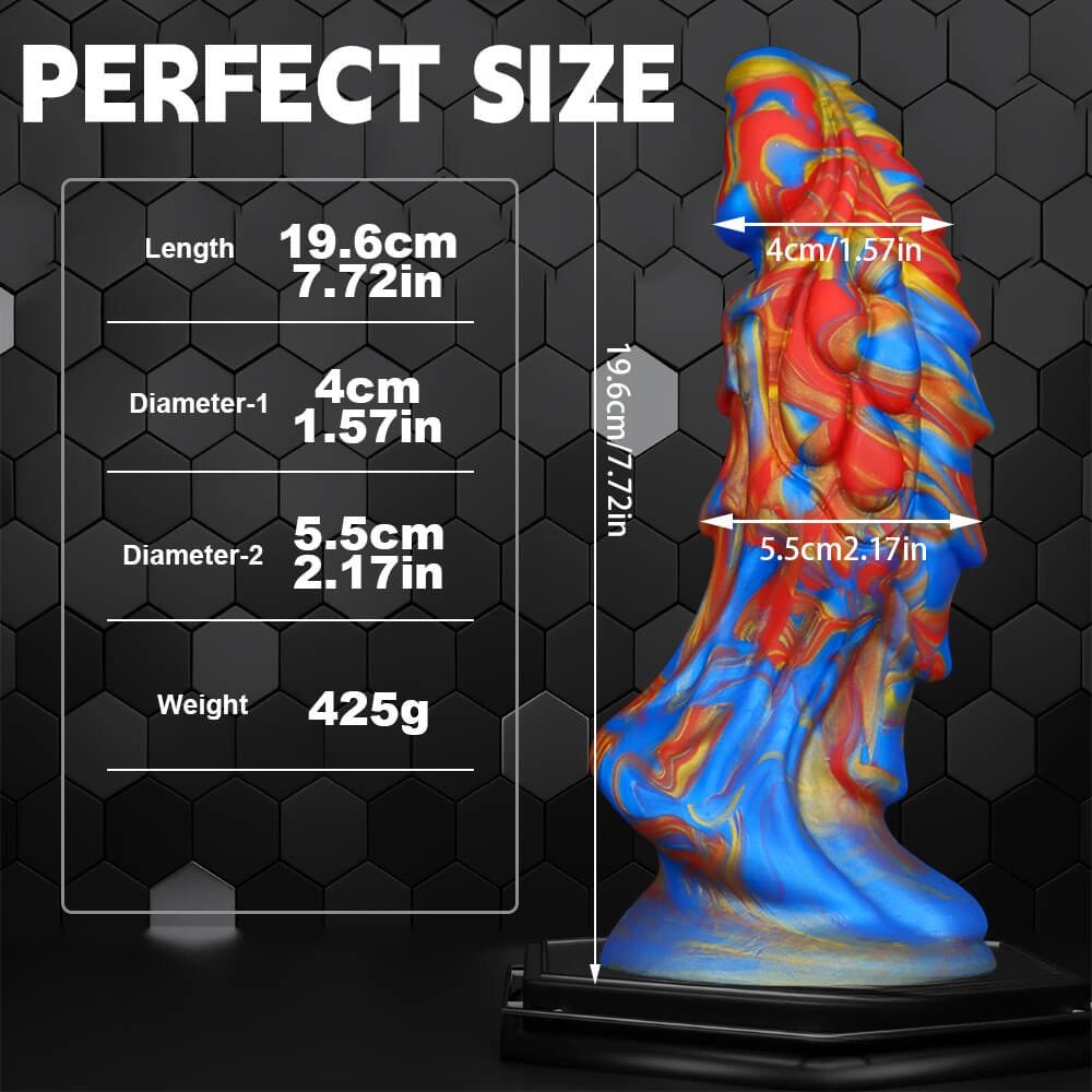 #3 ridged dragon fantasy dildo
