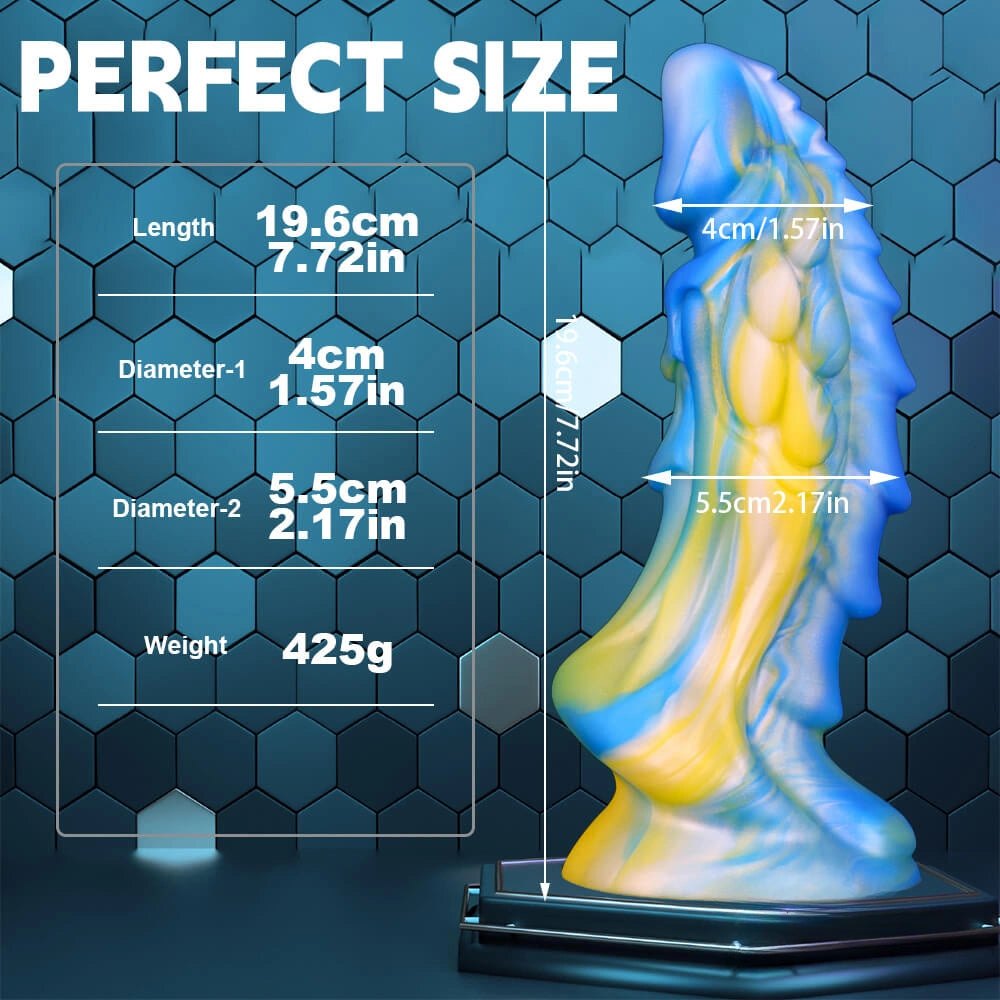 #5 ridged dragon fantasy dildo