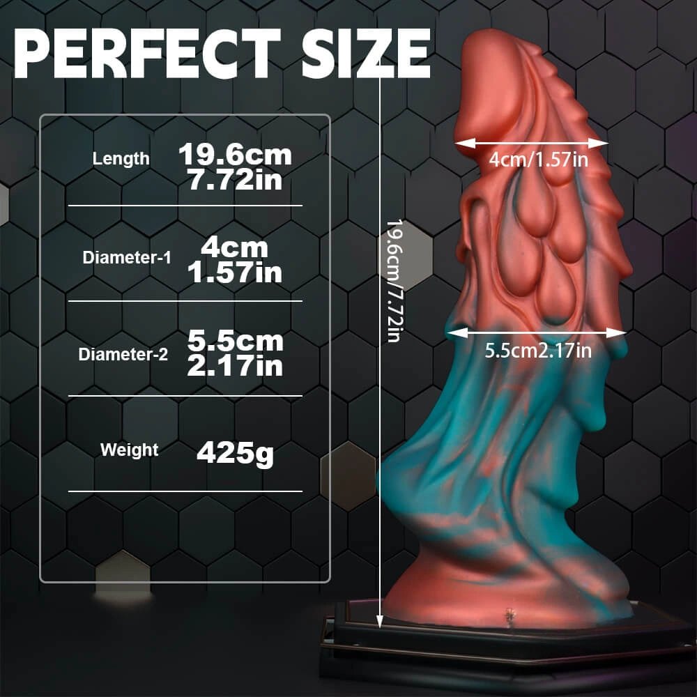 #6 ridged dragon fantasy dildo