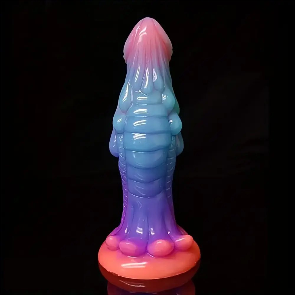 Pink blue purple ombre fantasy dildo, photo 2