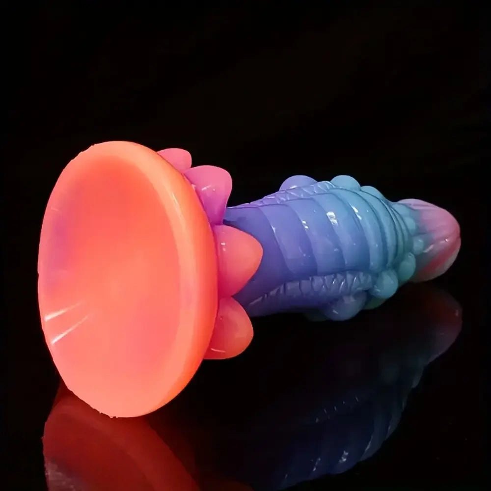 Pink blue purple ombre fantasy dildo, photo 6