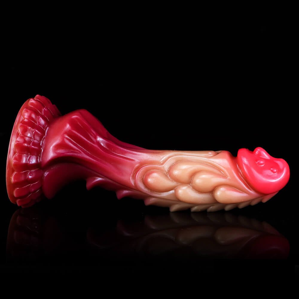 Ombre dragon fantasy silicone dildo, photo 13