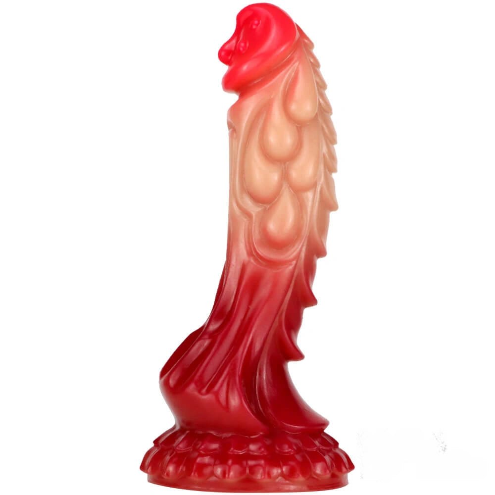 Ombre dragon fantasy silicone dildo, photo 2