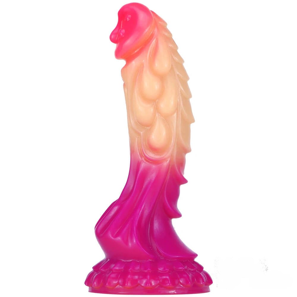 Ombre dragon fantasy silicone dildo, photo 5