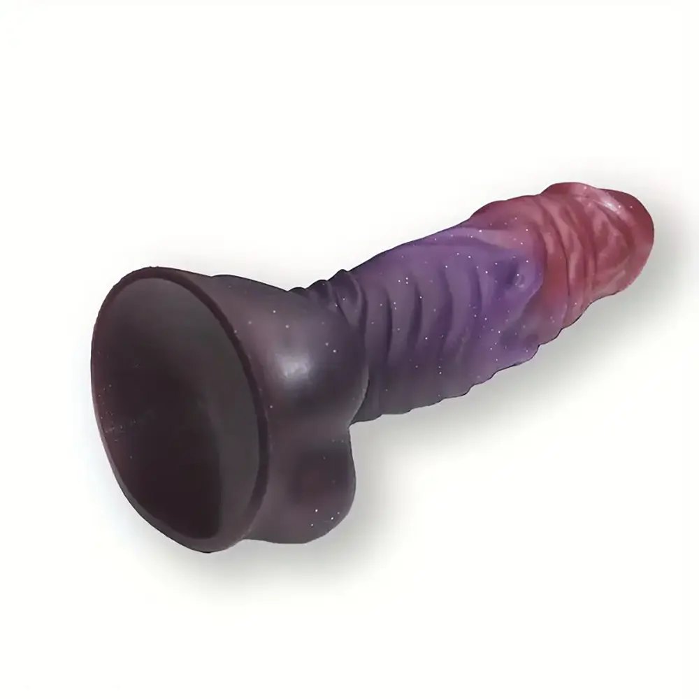 Purple ombre fantasy monster dildo, photo 3