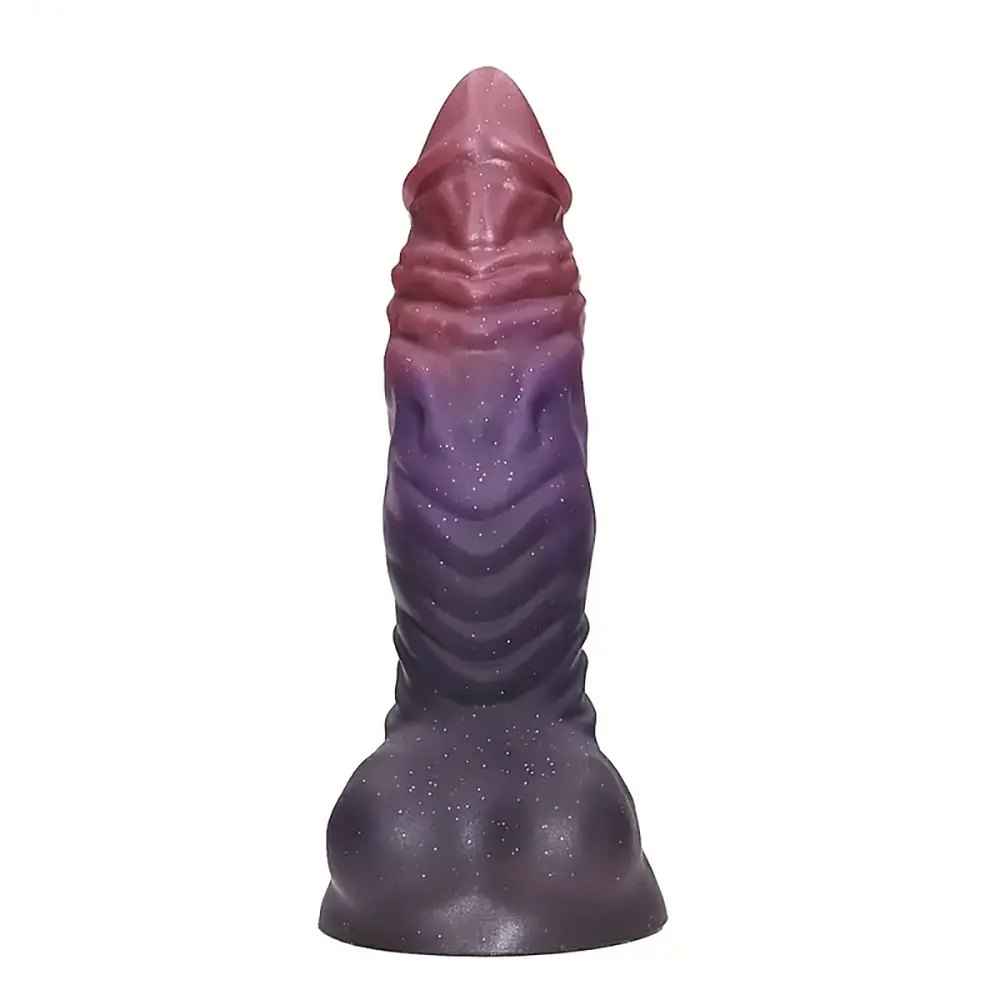 Purple ombre fantasy monster dildo, photo 4