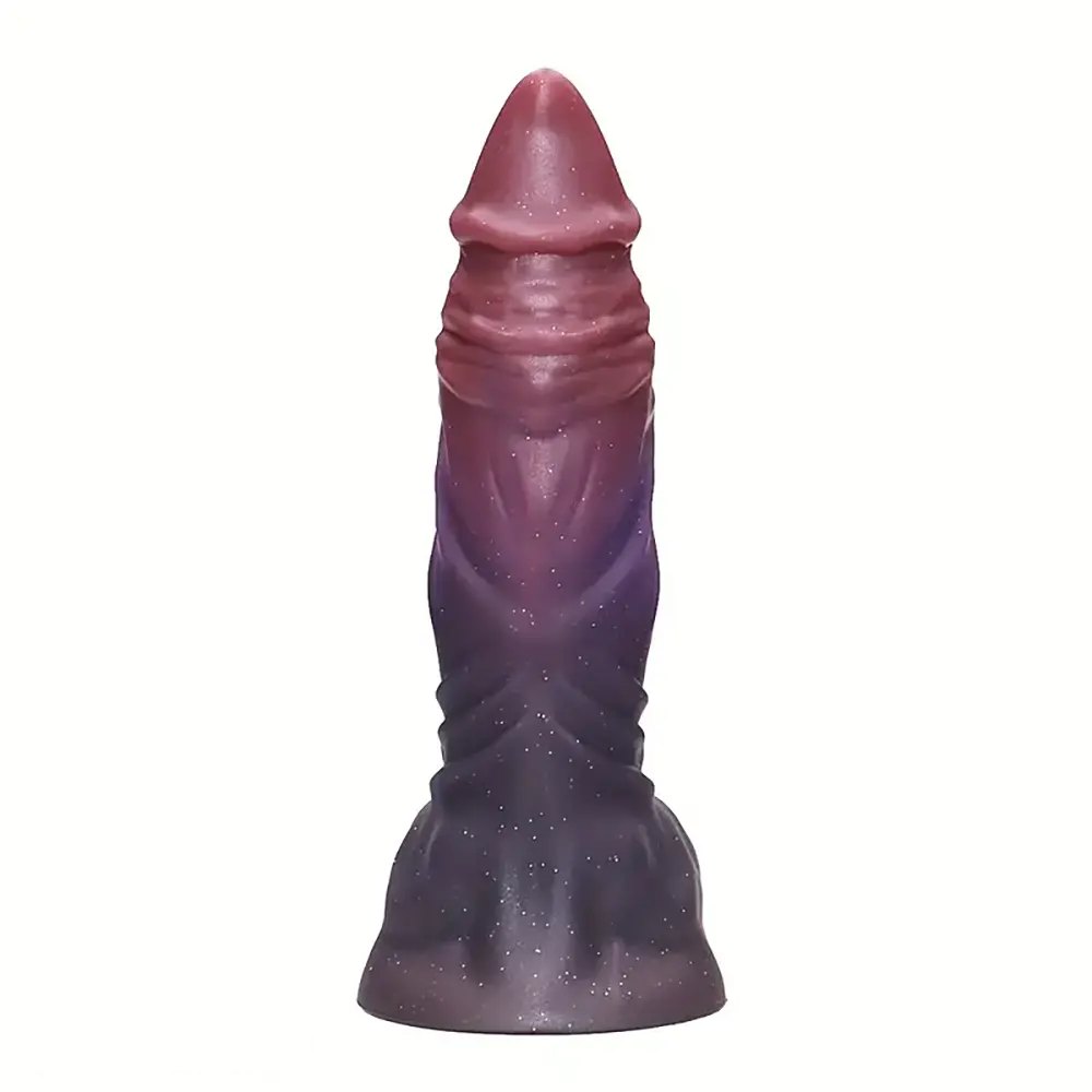 Purple ombre fantasy monster dildo, photo 5