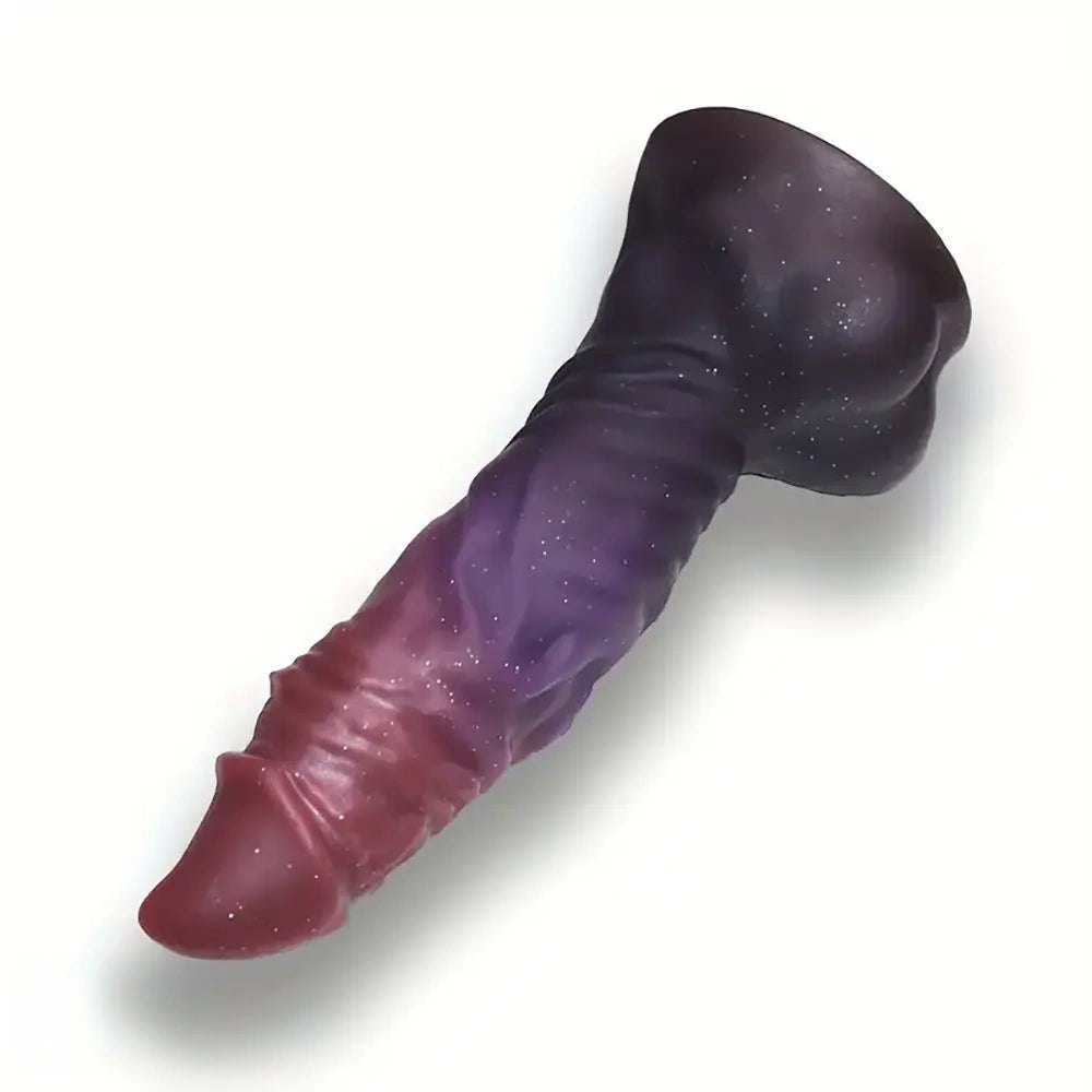 Purple ombre fantasy monster dildo, photo 7
