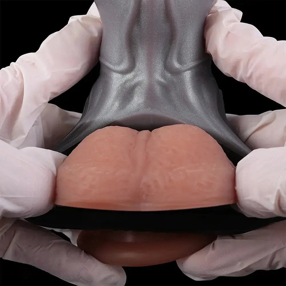 Pink ombre silicone dildo sleeve, photo 4