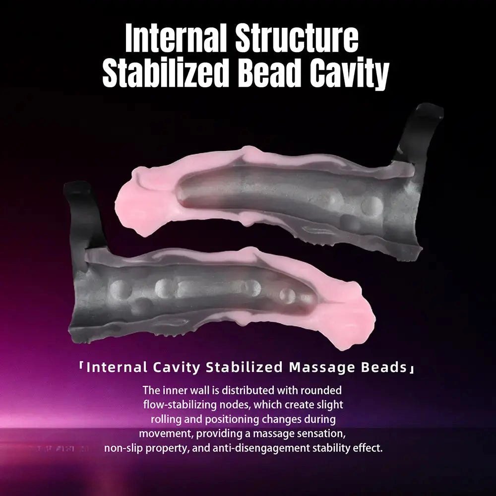 Pink ombre silicone dildo sleeve, photo 7