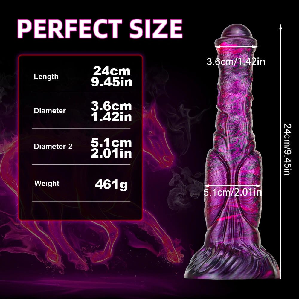 #1 ombre marbled horse style dildo