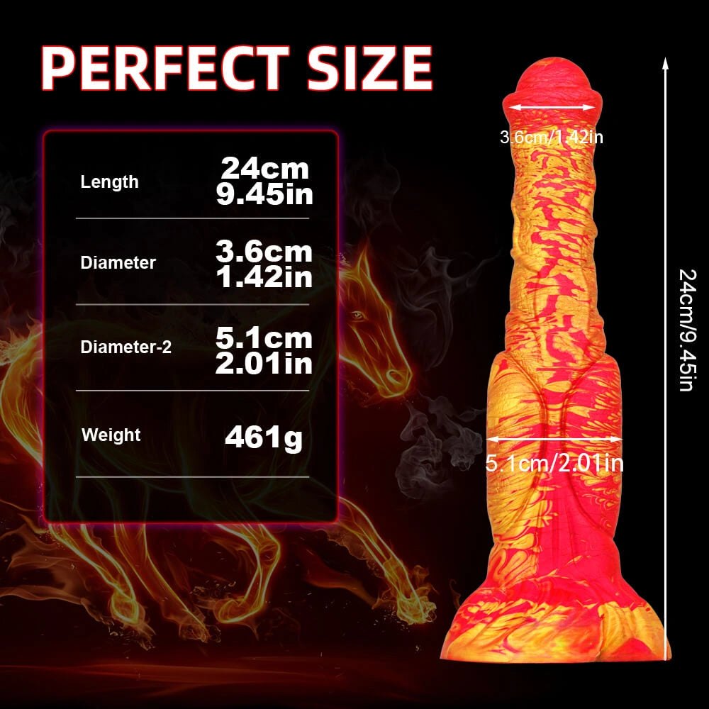 #2 ombre marbled horse style dildo