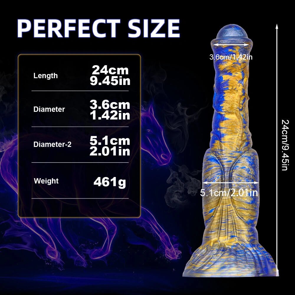 #3 ombre marbled horse style dildo